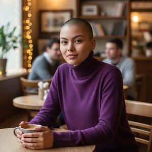 Charter Club 100% Cashmere Turtleneck Sweater in Burgundy Women’s Size XL